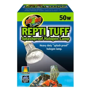 Rabatt Zoomed Repti Tuff Splashproof Halogen Lamp, Wärmelampe, 50 W